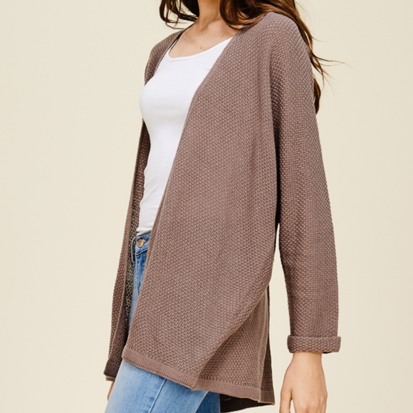 NWT Mocha Lightweight Cardigan - Picture 5 of 7